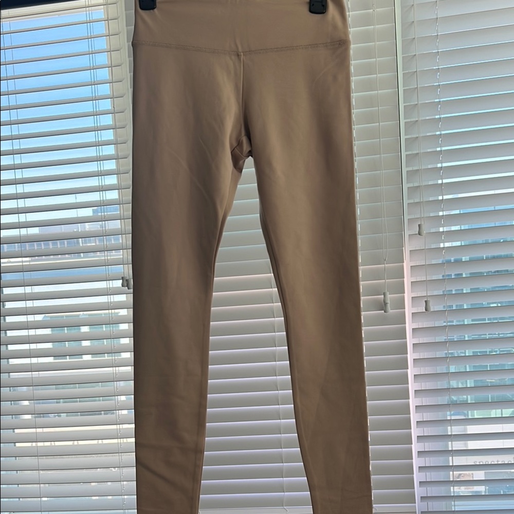 Tan High-Waisted Leggings